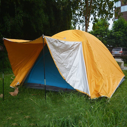 Two Roomed Double Layer 3-4 Person Camping Tent
