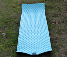 Load image into Gallery viewer, Foam Backed Blue Camping Mat