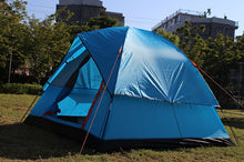 Load image into Gallery viewer, Double Layer One Roomed 3-4 Person Camping Tent